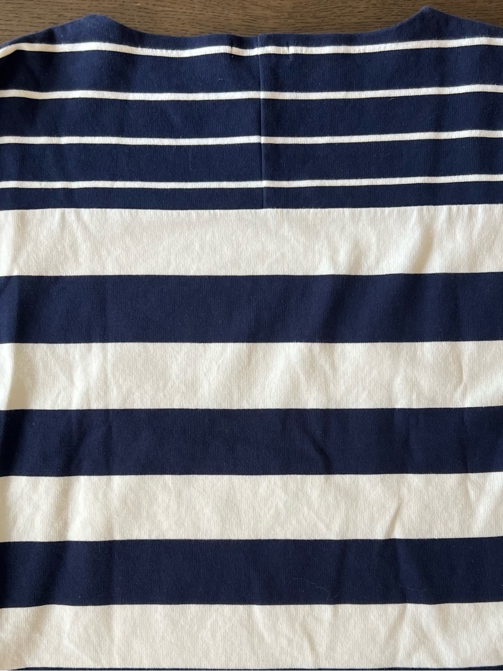 J.Crew Striped Boat Neck Top XS Navy White Breton 100% Cotton Preppy Nautical - Picture 5 of 10